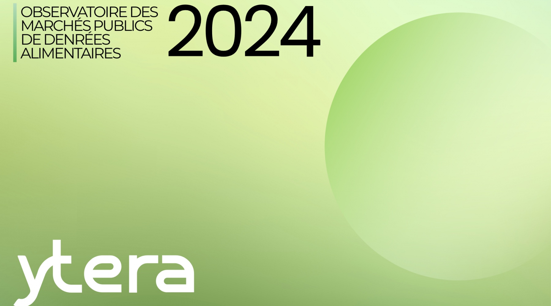 Observatoire des marchés publics de denrées alimentaires – Rapport 2024