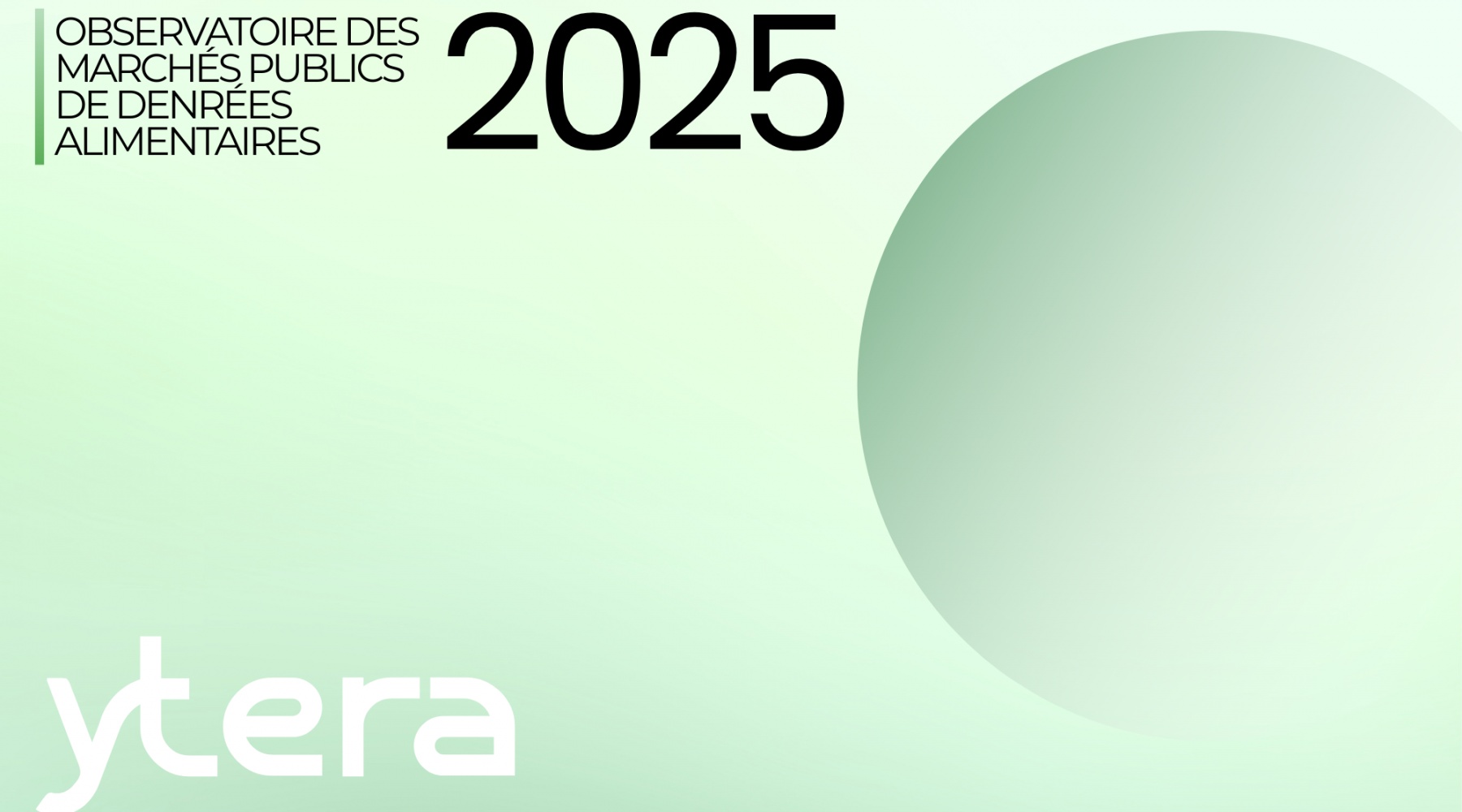 Observatoire des marchés publics de denrées alimentaires – Rapport 2025